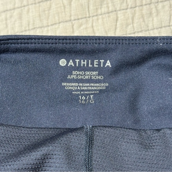Athleta Soho Skort Women's Size 16T Navy Blue - Picture 2 of 11
